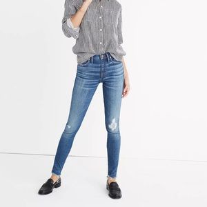 Madewell 9” High-Rise Skinny Jeans in Allegra Wash